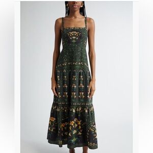 Farm Rio Flowers Arch Back Sleeveless Maxi Dress